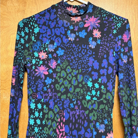 Desigual Slim Floral Midi Dress - Picture 3 of 5